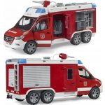 Bruder hasičské auto MB Sprinter se žebříkem stříkající vodu se světlem a zvukem – Sleviste.cz