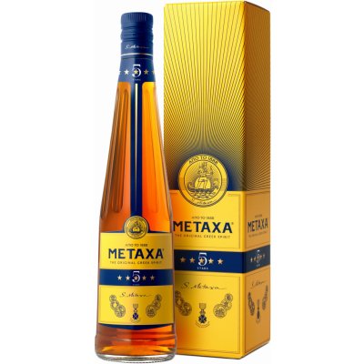 Metaxa 5* Greek Orange 38% 0,7 l (holá láhev) – Zbozi.Blesk.cz