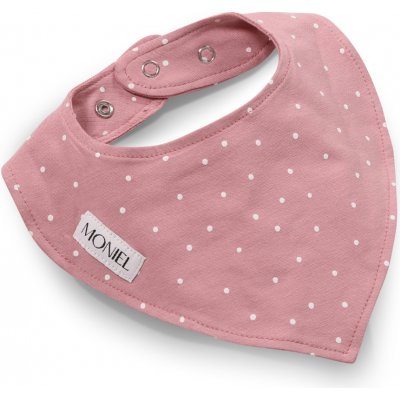 Moniel Dětský slintáček nastavitelná velikost Dots - Růžová – Hledejceny.cz
