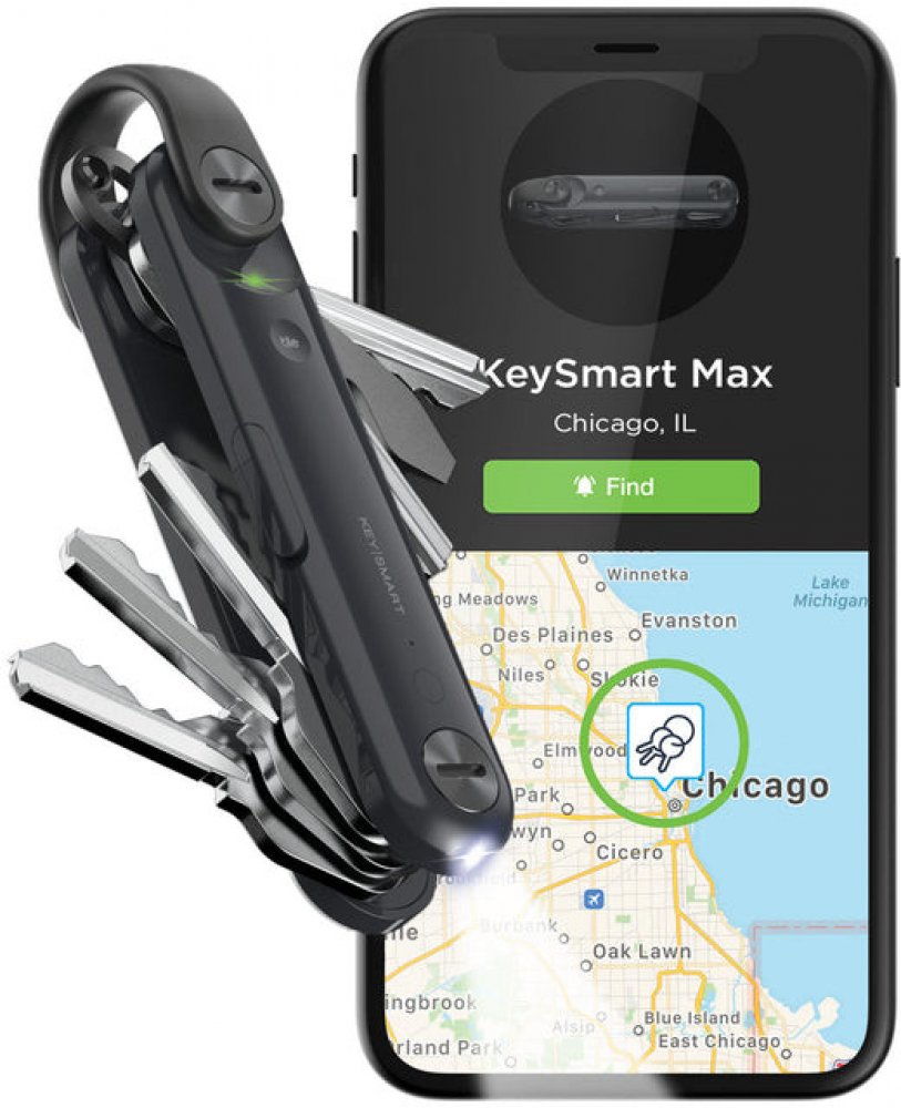 Klíčenka Organizer klíčů KeySmart MAX pro 14 klíčů s GPS lokátorem a LED  světlem | Srovnanicen.cz