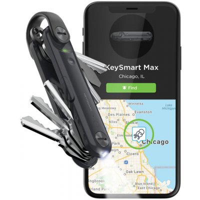 Organizer klíčů KeySmart MAX pro 14 klíčů s GPS lokátorem a LED světlem – Zboží Mobilmania