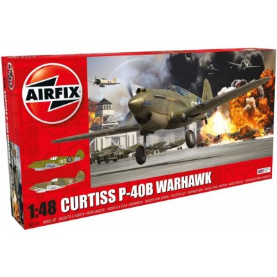 Airfix Classic Kit letadlo A05130A Curtiss P 40B Warhawk 1:48 – Zboží Mobilmania
