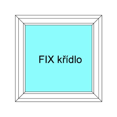 Aluplast Plastové okno 140x110 Neotevíratelné FIX Ideal 4000 Bílá – Zboží Mobilmania