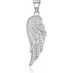 Beneto Stříbrný přívěsek se zirkony Andělské křídlo TAGH223 – Zboží Dáma
