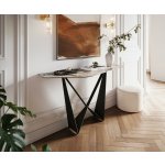 Delife Edge polygonální 180×50 cm keramika Patagonia leštěná Livos kov titanová barva – Zboží Mobilmania