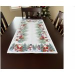 Mybesthome Vánoční ubrus - běhoun SNOWMANS FRIENDS 40x85 cm – Zboží Dáma