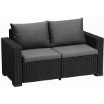 Keter Zahradní nábytek California dvousedadlová pohovka grafitová – Zbozi.Blesk.cz