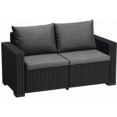 Keter Zahradní nábytek California dvousedadlová pohovka grafitová – Zbozi.Blesk.cz