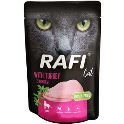 RAFI Cat Grain Free Bezlepková s krůtím masem pro kočky 100 g