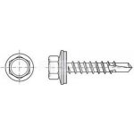 tex 4.8x35 ZINEK šestihranný s límcem gumová EPDM podložka DIN 7504K+P – Zboží Mobilmania