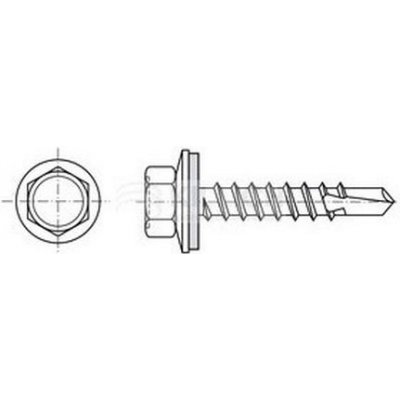 tex 4.8x35 ZINEK šestihranný s límcem gumová EPDM podložka DIN 7504K+P – Zboží Mobilmania