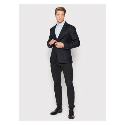 Calvin Klein košile poplin slim fit K10K108229 modrá – Zboží Mobilmania