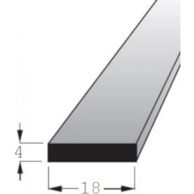 Omítník borovice 18x4mm, délka 240cm – Zboží Mobilmania