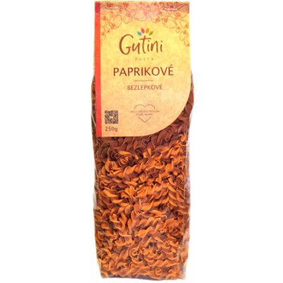 Gutini Paprikové těstoviny bezlepkové bez kukuřičné mouky 250 g – Zboží Mobilmania