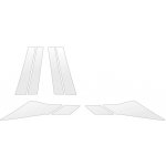 GRIZZ Ochranná fólie na sloupky dveří pro Toyota C-HR, 2023- , | Zboží Auto
