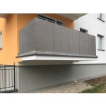 MyBestHome Balkonová zástěna OSLO šedá, 100 cm, 100x300 cm – Zboží Mobilmania