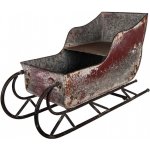 Clayre & Eef Červené antik kovové sáně - Vánoční nostalgie - 51*23*30 cm – Hledejceny.cz
