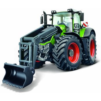 Bburago Traktor s nakladačem Fendt 1050 Vario / New Holland Traktor Zelený