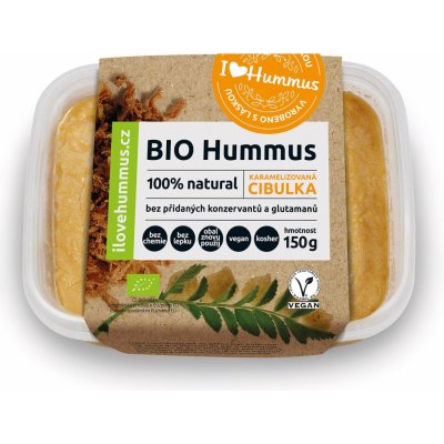 I Love Hummus cizrnová Pomazánka s karamelizovanou cibulkou Bio 150 g – Sleviste.cz