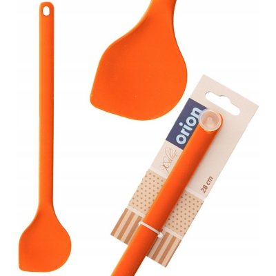 ORION Vařečka silikon hranatá 28 cm oranžová – Sleviste.cz