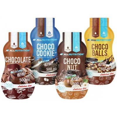 AllNutrition Bezkalorický sirup sladký čokoláda-mandle 500 ml – Sleviste.cz