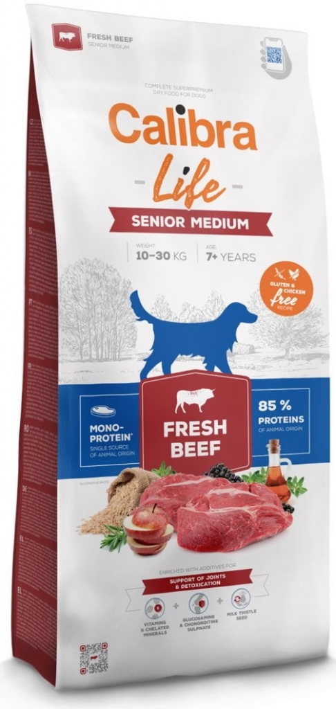 Calibra Life Senior Medium Fresh Beef 12 kg