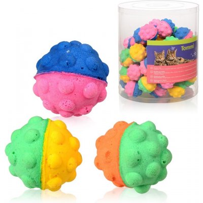 Tommi hračka kočka Míček s boulemi pěnový 4,5cm – Zbozi.Blesk.cz