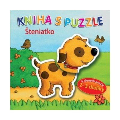 Kniha s puzzle Šteniatko