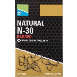 Preston Innovations Natural N-30 Hooks vel.18 15ks