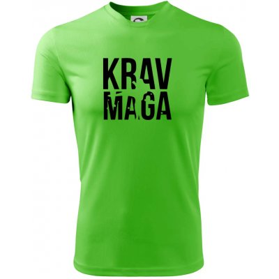 Nápis Krav Maga pánské triko Fantasy sportovní dresovina apple green – Hledejceny.cz