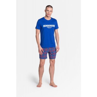 Henderson 38874 Lid pánské pyžamo krátké modré – Zboží Mobilmania