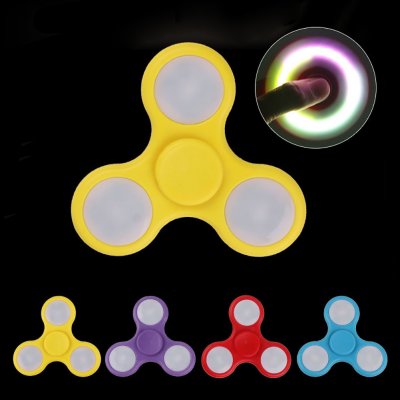 Fidget spinner Svítící ŽLUTÝ – Zbozi.Blesk.cz