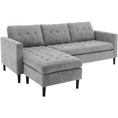 Interior DE Rohová pohovka Stockholm 220 cm šedá manšestr POH44150 – Zbozi.Blesk.cz