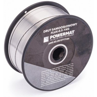 Svařovací drát trubičkový, 0,8 mm, 1 kg POWERMAT PM-FLUX-0.8-1KG – Zboží Mobilmania