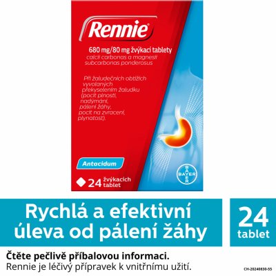 RENNIE POR 680MG/80MG TBL MND 24 – Hledejceny.cz