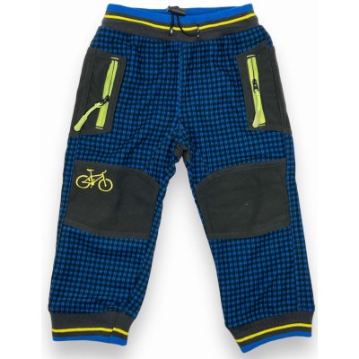 Kugo Chlapecké modré outdoorové kalhoty s gumou v pase a manžetou 02 Modrá – Zboží Mobilmania