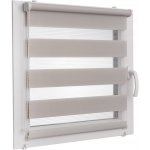 VOPPI ROLETA DEN A NOC 105x150 CM OCELOVĚ ŠEDÁ – Sleviste.cz