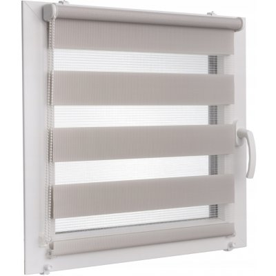 VOPPI ROLETA DEN A NOC 105x150 CM OCELOVĚ ŠEDÁ – Sleviste.cz