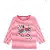 Dětské tričko Winkiki kids Wear dívčí tričko s dlouhým rukávem Tropical růžová pruhy