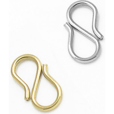 S zapínání z nerezové oceli 13x7mm - 1ks+B - Nerez SL / 100Ks – Zboží Dáma