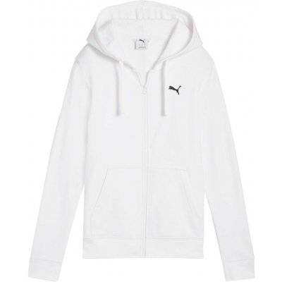 Puma ESSENTIALS FULL ZIP HOODIE TR Bílá Černá – Hledejceny.cz