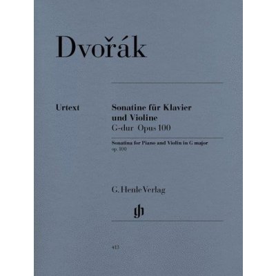 Antonín Dvořák Sonatina v G Op. 100 noty na housle, klavír – Hledejceny.cz