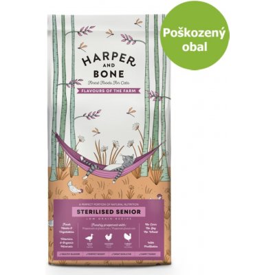 Harper and Bone Cat Senior Sterilised příchutě farmy 5 kg – Zbozi.Blesk.cz