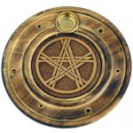 Mani Bhadra stojánek na vonné tyčinky a kužely Pentagram 10 cm – Sleviste.cz