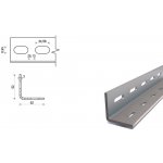 Děrovaný L profil pozinkovaný 52x52x3 – Sleviste.cz