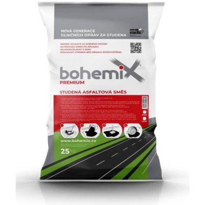 Směs Bohemix asfaltová studená obalovaná – 25 kg – Sleviste.cz