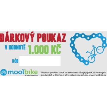 Dárkový poukaz 1000Kč Poštou: v obálce