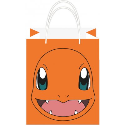 Amscan Papírová dárková taška Pokémon oranžová, 13 x 22 cm – Zboží Mobilmania