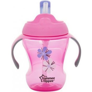 Tommee Tippee Netekoucí hrneček s brčkem Explora Easy Drink dívka 230 ml