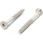 INOX ART. 9147 Konstrukční vrut se zápustnou hlavou a žebrováním pod hlavou, samořezné na TORX, nerez A2 Varianta: Vrut zápustná hlava se žebrováním TORX, samořezné - nerez A2 6,0X120/70 TX25 – Zboží Mobilmania